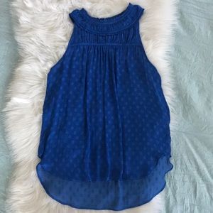 NWT Anthropologie Royal Blue Sleeveless Top